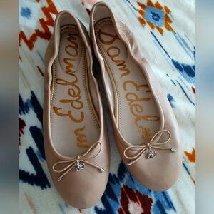 SAM EDELMAN FELICIA NUDE FLAT 9.5w